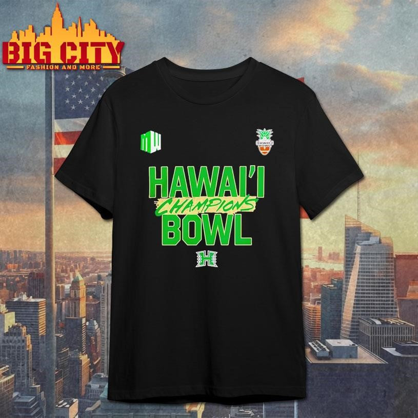Hawaii Rainbow Warriors 2025 Hawaii Bowl Champions logo Shirt Unisex T-shirt, Sweatshirt, Hoodie, Long Sleeve Tee - T-Shirt, Sweatshirt, Hoodie