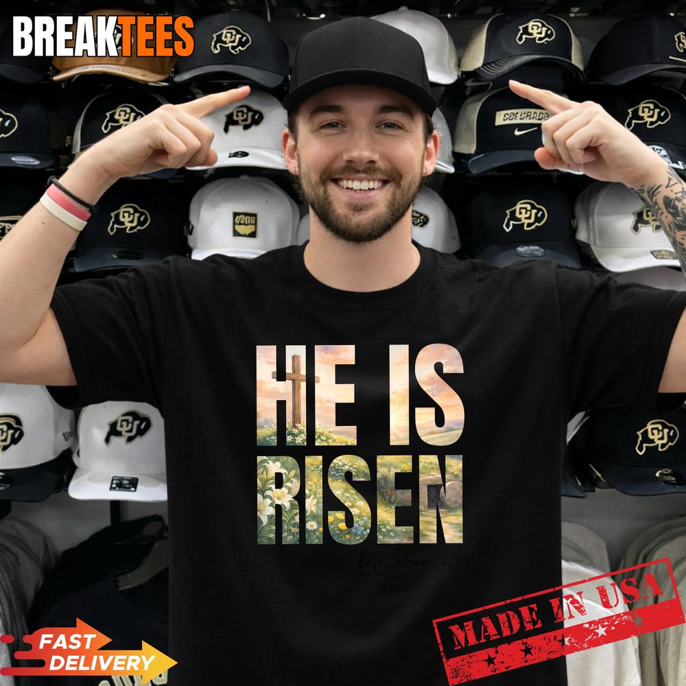 He is Risen Boho Easter Christian Jesus Shirt Unisex T-shirt, Sweatshirt, Hoodie, Long Sleeve Tee - T-Shirt, Sweatshirt, Hoodie