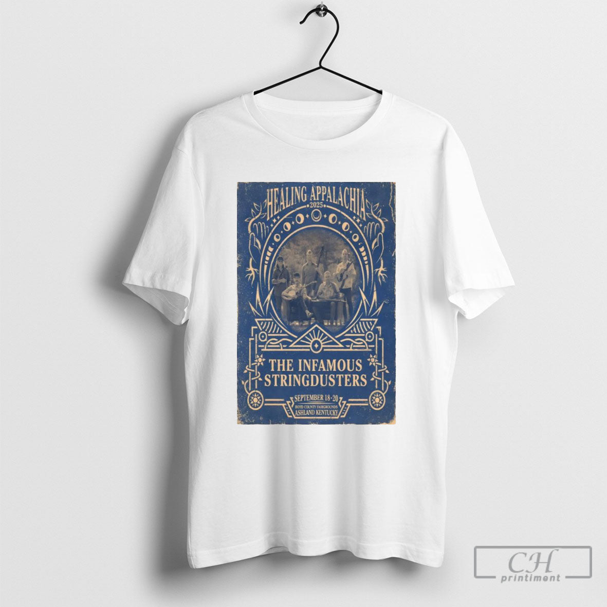 Healing Appalachia The Infamous Stringdusters Sep 18 20 2025 Shirt Tee Unisex T-shirt, Sweatshirt, Hoodie, Long Sleeve Tee - T-Shirt, Sweatshirt, Hoodie