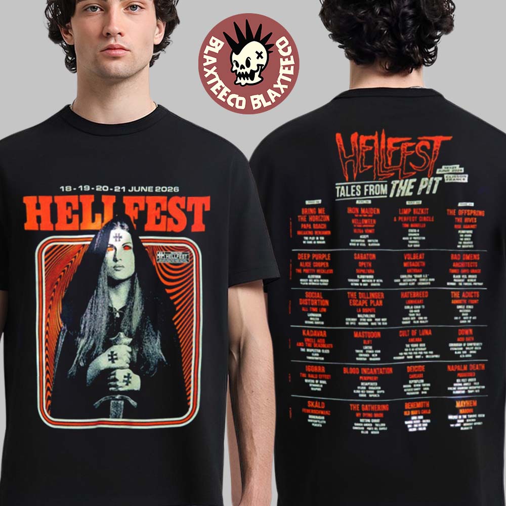 Hellfest 2026 Tales From The Pit Sanctuary Merch In Clisson France From June 18 To 21 2026 Sorcerer T-Shirt - T-Shirt, Sweatshirt, Hoodie