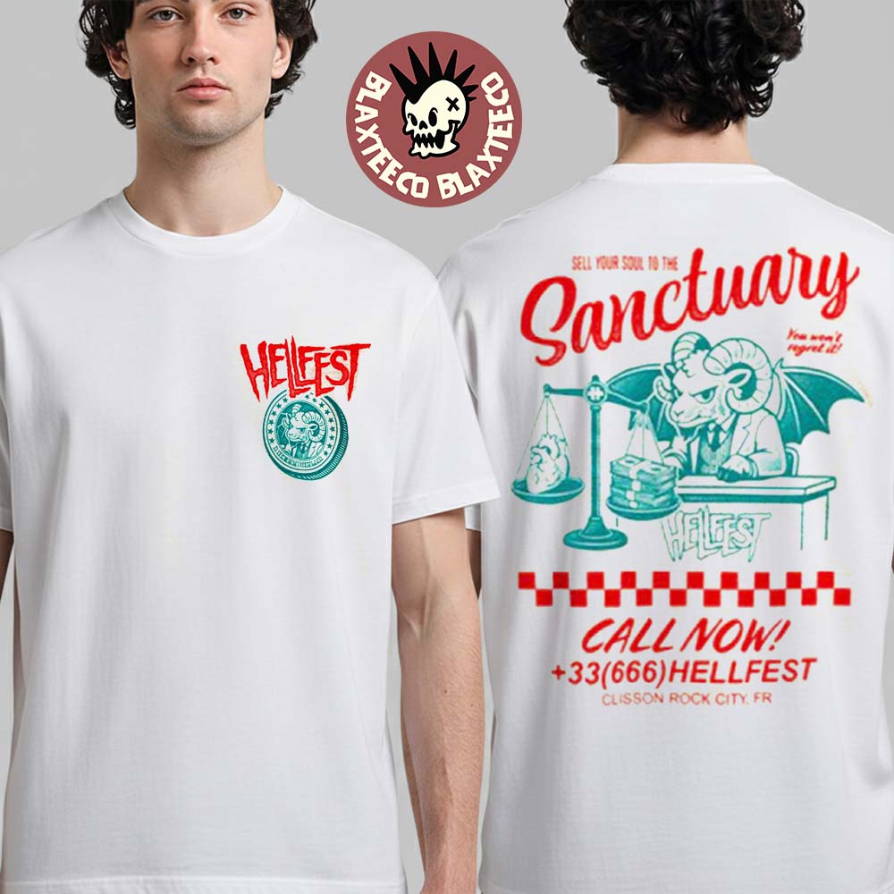 Hellfest 2026 Tales From The Pit Sanctuary Merch In Clisson France From June 18 To 21 2026 The Hellfather T-Shirt - T-Shirt, Sweatshirt, Hoodie
