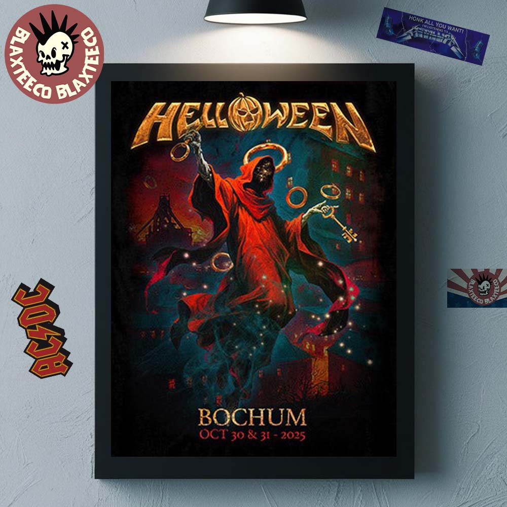 Helloween Bochum Germany 2025 Pop Up Shop Merch Poster On October 30 And 31 2025 Home Decor Poster Canvas - T-Shirt, Sweatshirt, Hoodie