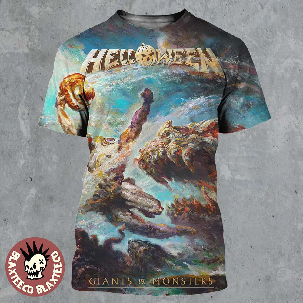 Helloween Giants And Monsters Cover Artwork All Over Print Shirt Unisex T-shirt, Sweatshirt, Hoodie, Long Sleeve Tee - T-Shirt, Sweatshirt, Hoodie