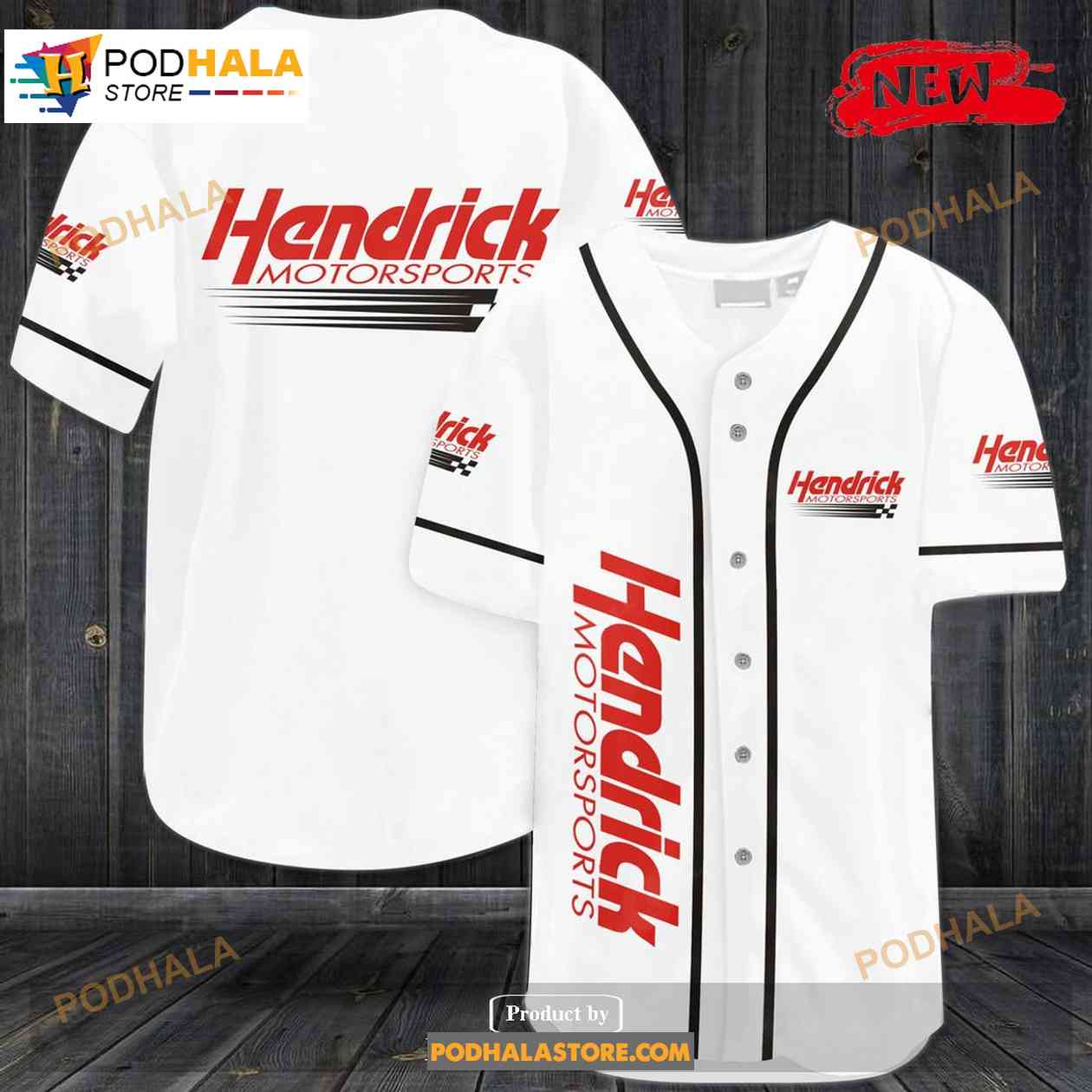 Hendrick Motorsports Baseball Jersey baseball jersey product view 1