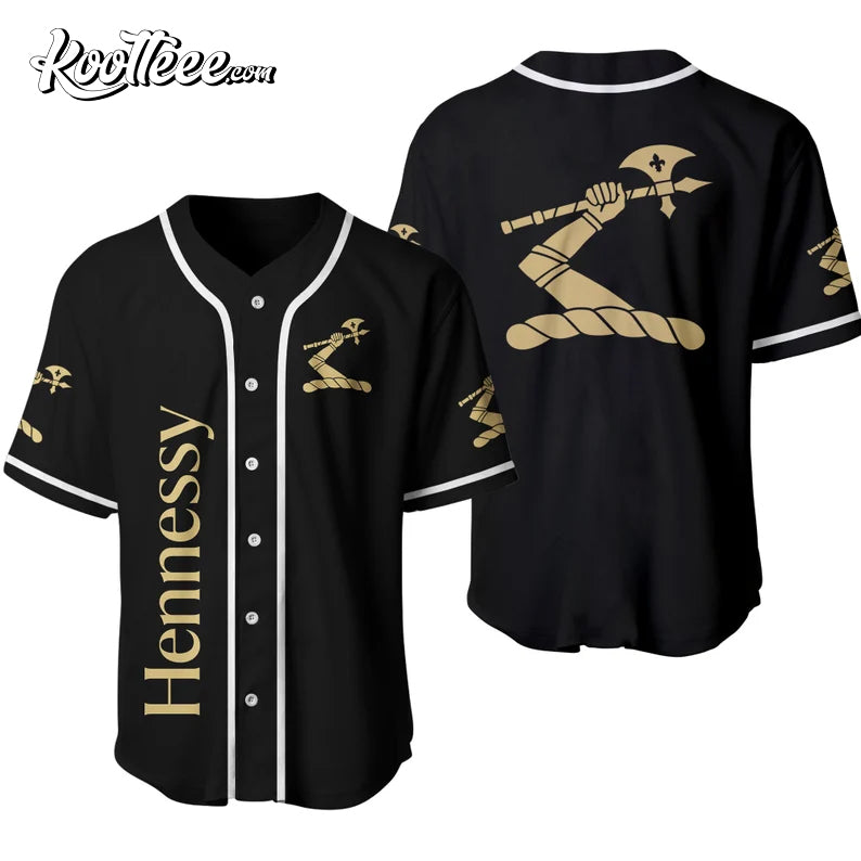 Hennessy Cognac Baseball Jersey baseball jersey product view 1