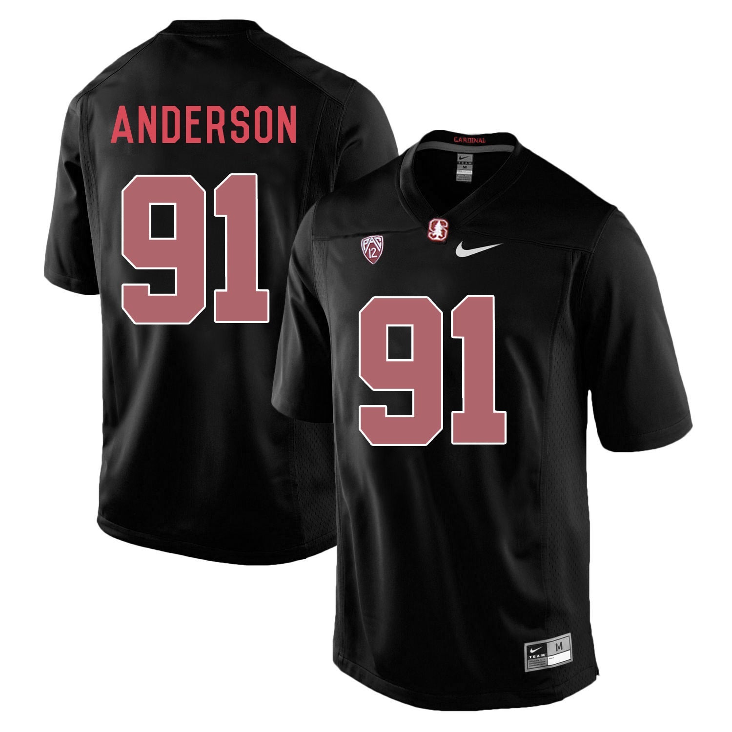 Henry Anderson 91 Blackout College Football Jersey football jersey product view 1