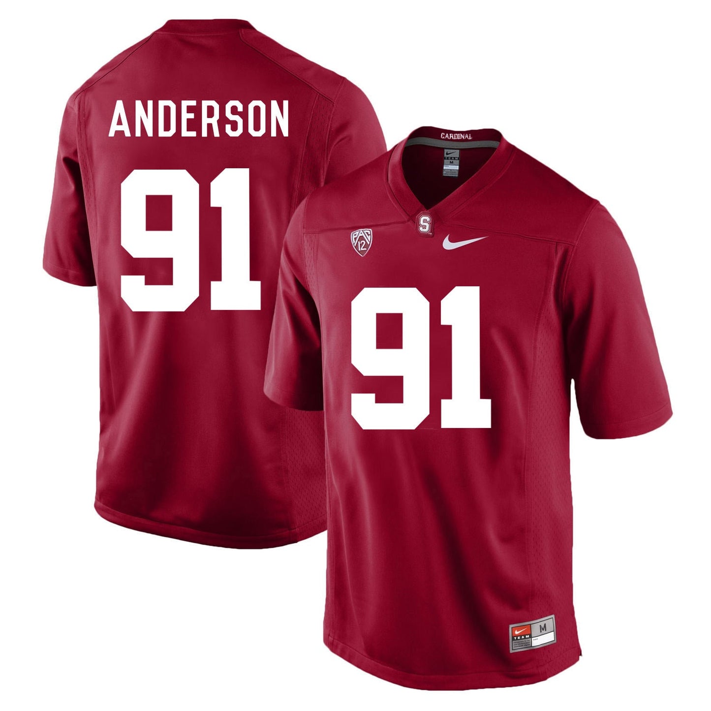 Henry Anderson 91 Cardinal College Football Jersey football jersey product view 1