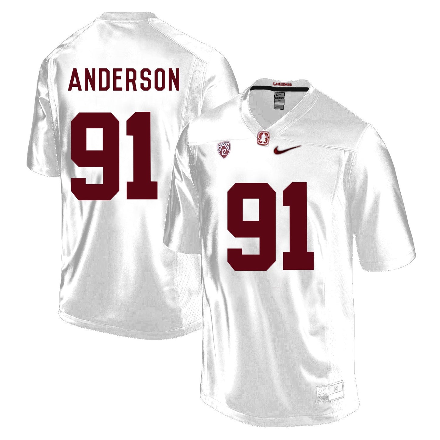 Henry Anderson 91 White Style 2 College Football Jersey football jersey product view 1