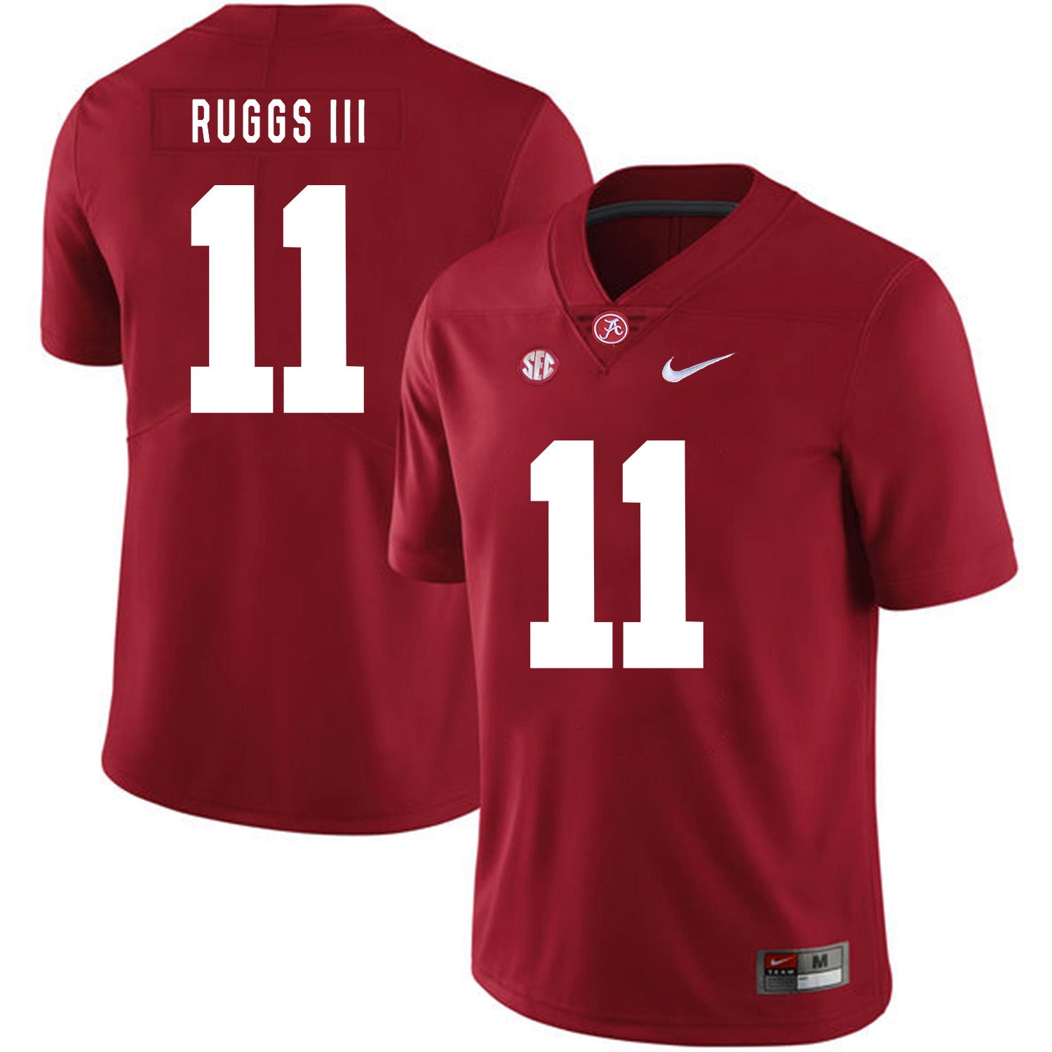 Henry Ruggs III 11 Red .2jpg College Football Jersey football jersey product view 1