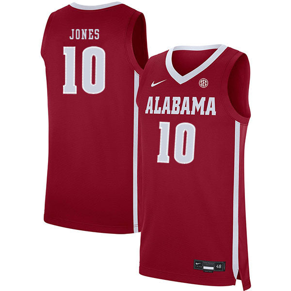 Herbert Jones 10 Red College Football Jersey football jersey product view 1