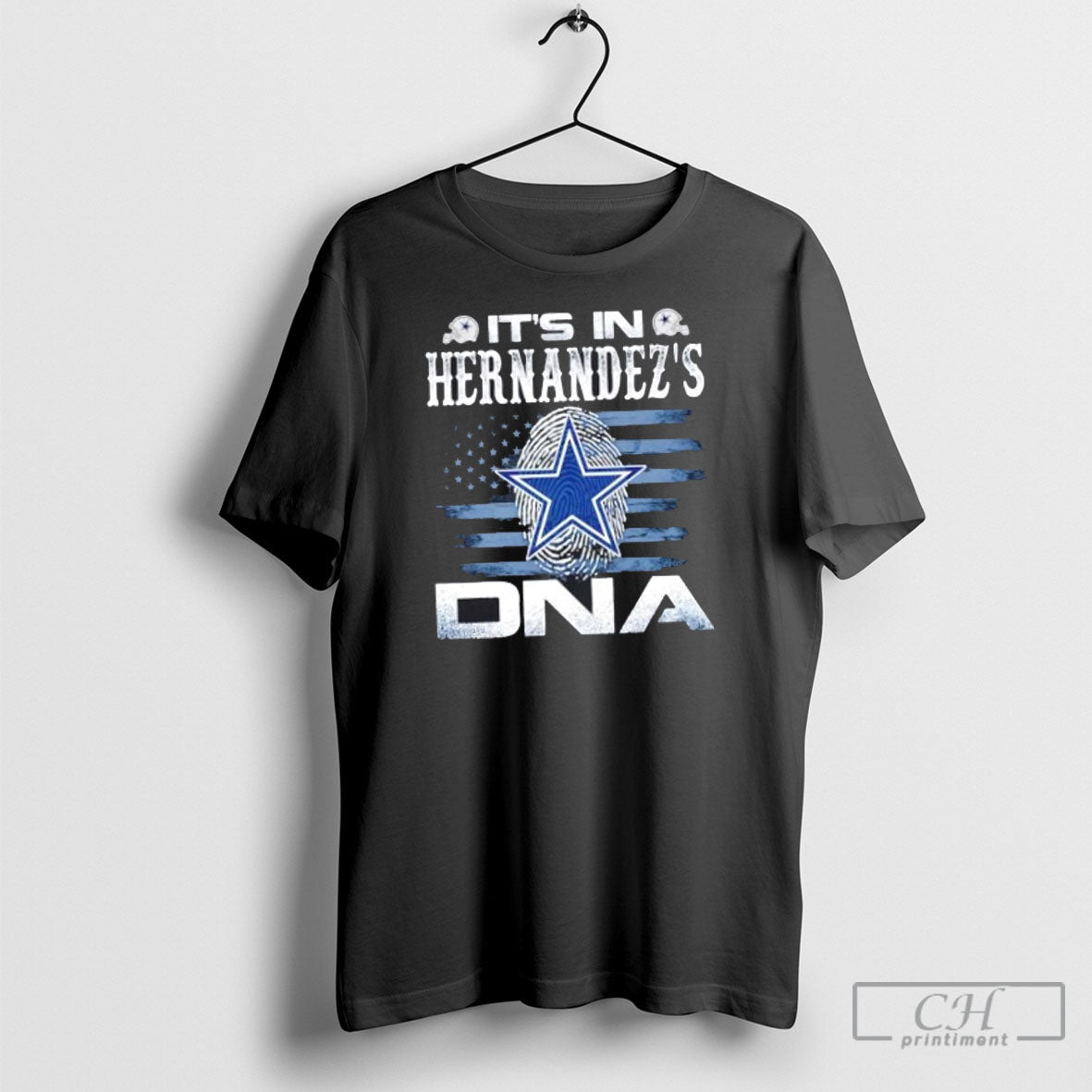 Hernandezs Dallas Cowboys Its In Dna Us Flag Shirt Tee Unisex T-shirt, Sweatshirt, Hoodie, Long Sleeve Tee - T-Shirt, Sweatshirt, Hoodie