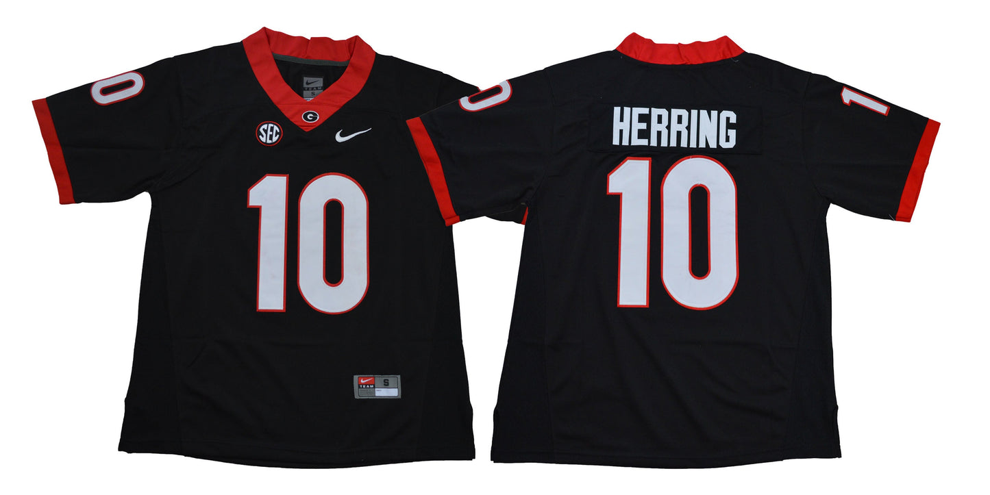 Herring 10. Black College Football Jersey football jersey product view 1