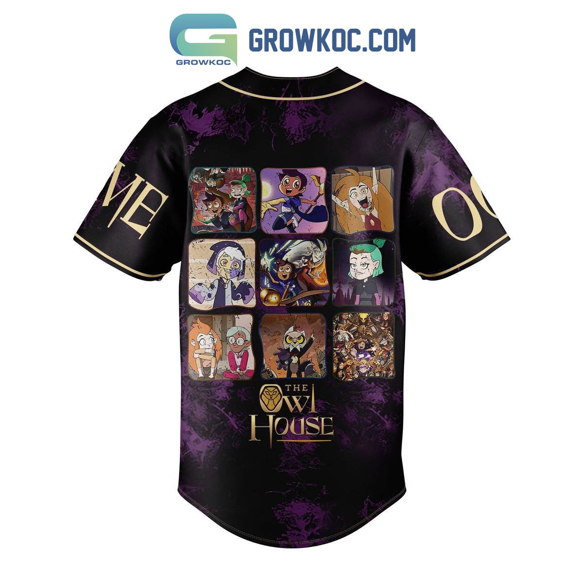 Hexside Friends The Owl House Personalized Baseball Jersey baseball jersey product view 3