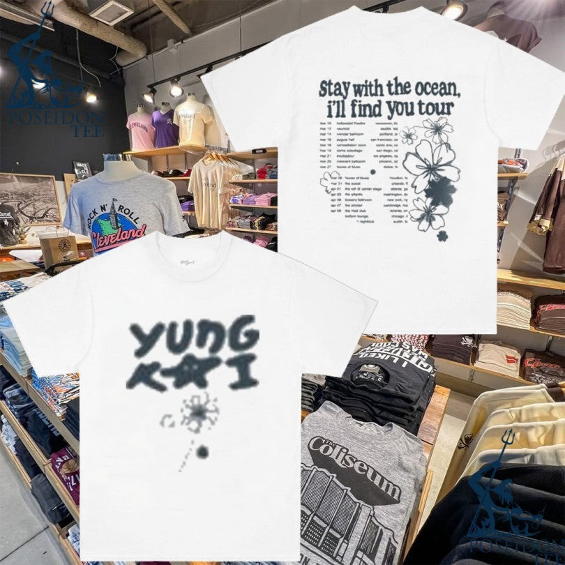 Yung Kai Stay With The Ocean Ill Find You Tour Tour T-shirt Unisex T-shirt, Sweatshirt, Hoodie, Long Sleeve Tee - T-Shirt, Sweatshirt, Hoodie