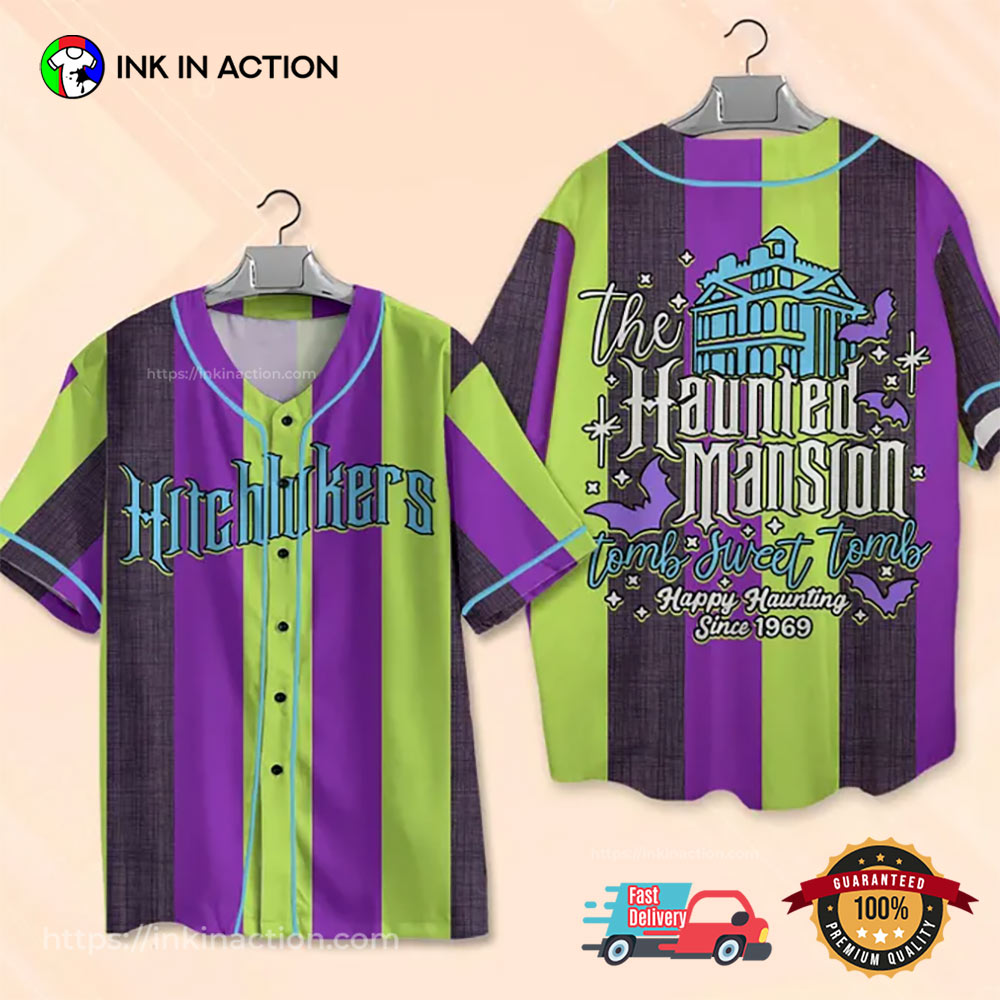 Hitchhikers Haunted Mansion Baseball Jersey baseball jersey product view 2