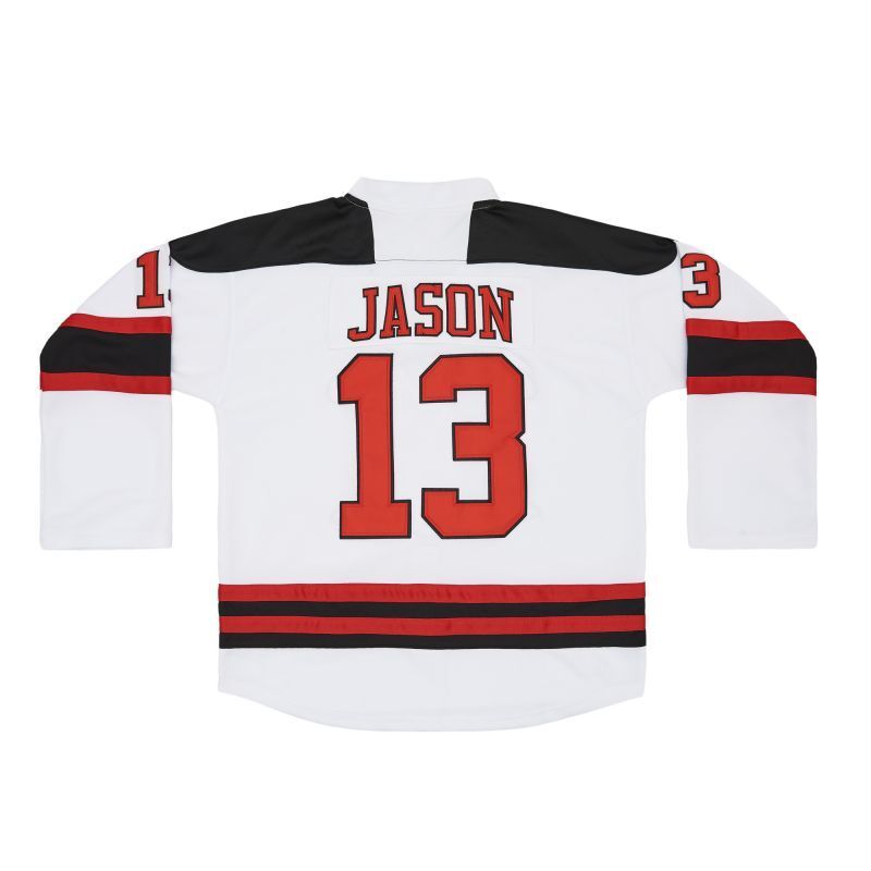 Hockey Movie 13 James Jason Style 1 College Football Jersey hockey jersey product view 1
