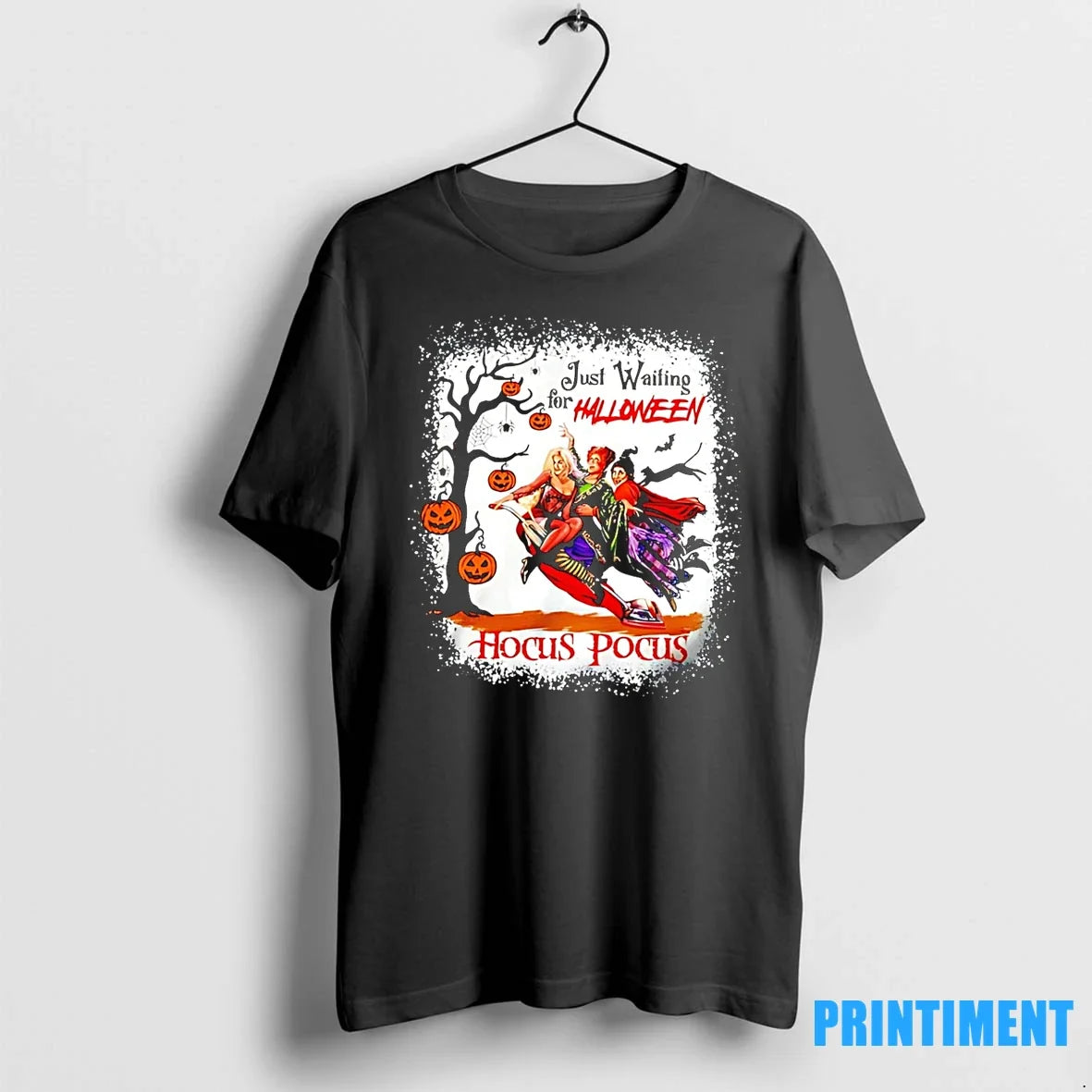 Hocus Pocus Just Waiting For Halloween 2025 Tshirts Sweater Unisex T-shirt, Sweatshirt, Hoodie, Long Sleeve Tee - T-Shirt, Sweatshirt, Hoodie