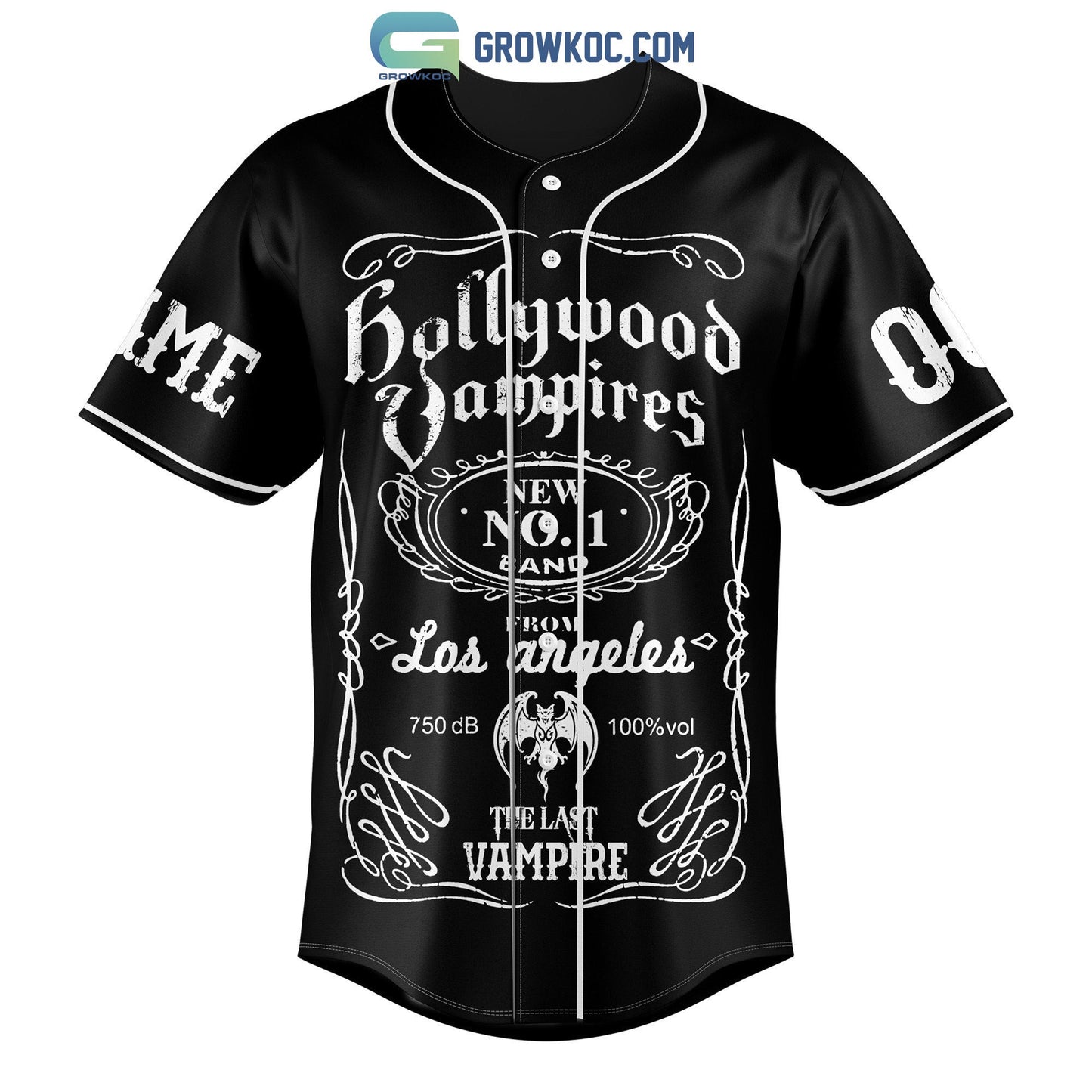 Hollywood Vampires Bad As I Am The Last Vampire Personalized Baseball Jersey baseball jersey product view 3