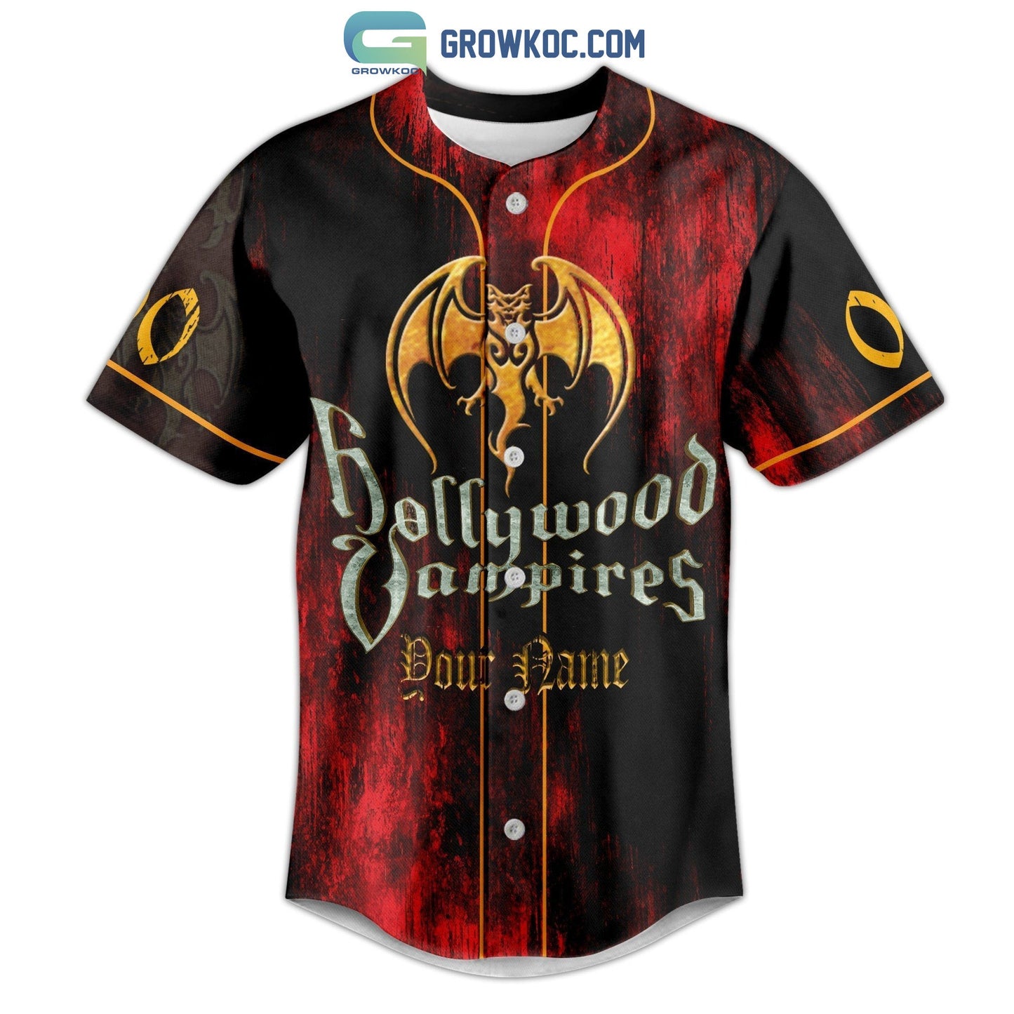 Hollywood Vampires Personalized Baseball Jersey baseball jersey product view 2