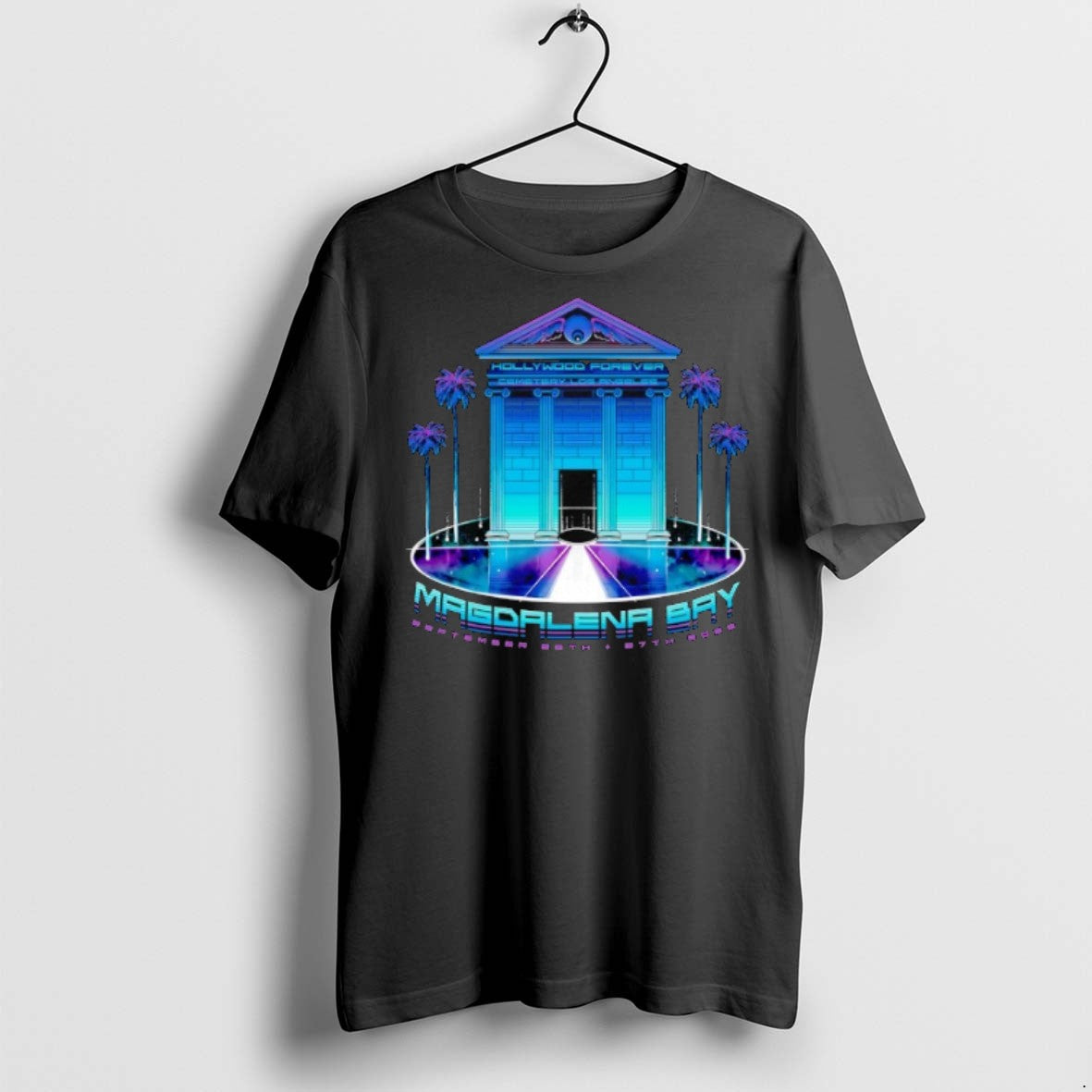 Hollywood Forever Cemetery Los Angeles Magdalena Bay 2025 T Shirts Unisex T-shirt, Sweatshirt, Hoodie, Long Sleeve Tee - T-Shirt, Sweatshirt, Hoodie
