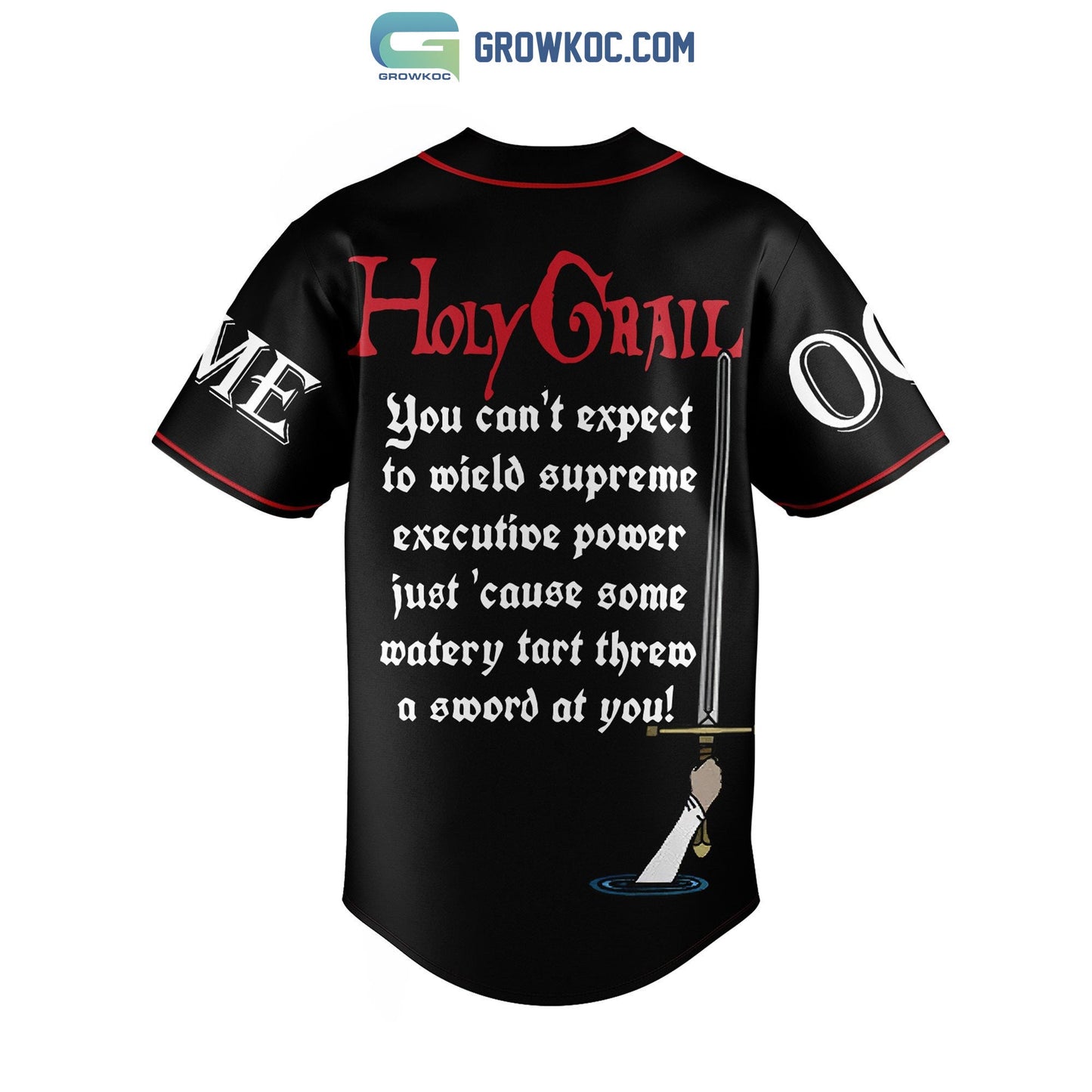 Holy Grail The Black Knight Bridge Club Personalized Baseball Jersey baseball jersey product view 3