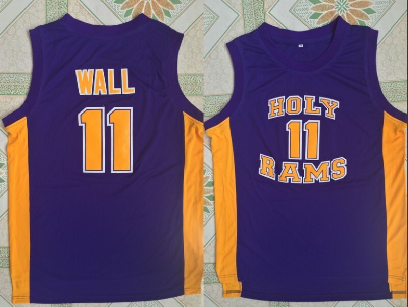Holy Rams High School 11 John Wall College Football Jersey football jersey product view 1