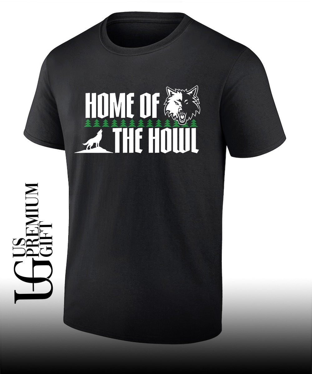 Home Of The Howl Minnesota Timberwolves NBA Playoffs 2026 shirt Unisex T-shirt, Sweatshirt, Hoodie, Long Sleeve Tee - T-Shirt, Sweatshirt, Hoodie