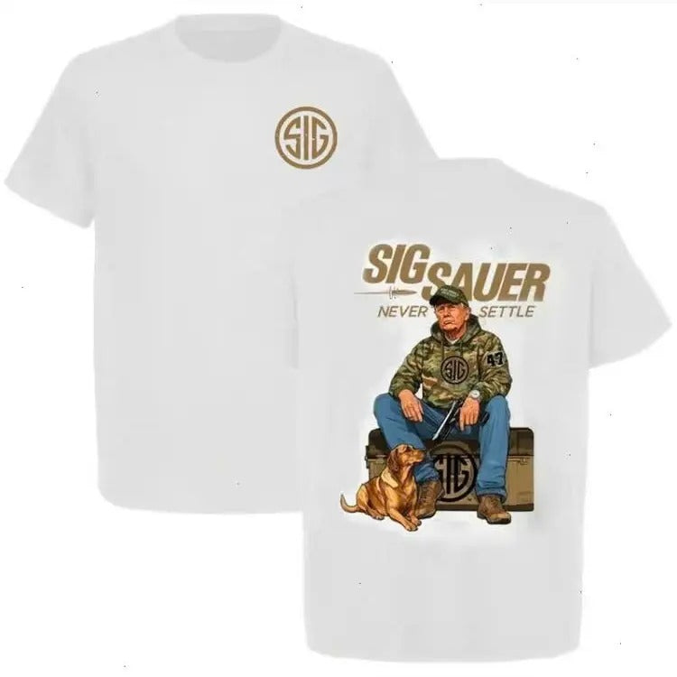 Sig Sauer Trump Hunting 2 Sided Short Sleeve Casual - Adult & Kids T-Shirts, Sweatshirts & Hoodies apparel design preview 1