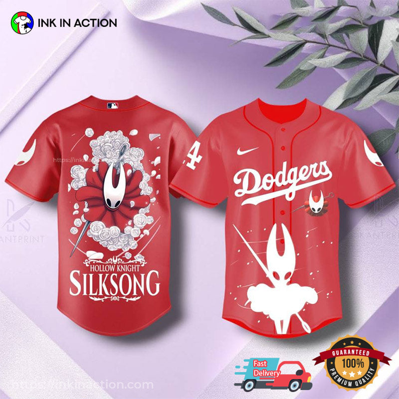 Hornet Hollow Knight Silksong LA Dodgers Baseball Jersey baseball jersey product view 2