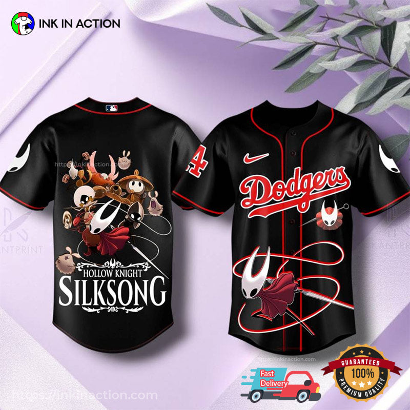 Hornet Hollow Knight Silksong LA Dodgers Baseball Jersey baseball jersey product view 1