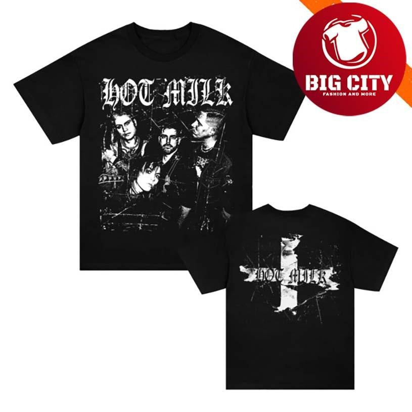 Hot Milk Black Flag Two Sided Shirt Unisex T-shirt, Sweatshirt, Hoodie, Long Sleeve Tee - T-Shirt, Sweatshirt, Hoodie