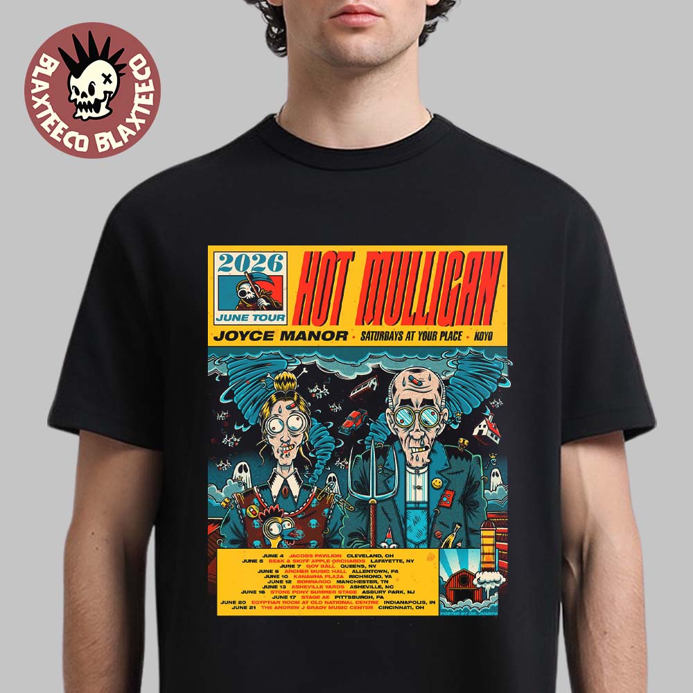 Mulligan 2026 June Tour North America Schedule Dates T-Shirt Unisex T-shirt, Sweatshirt, Hoodie, Long Sleeve Tee - T-Shirt, Sweatshirt, Hoodie