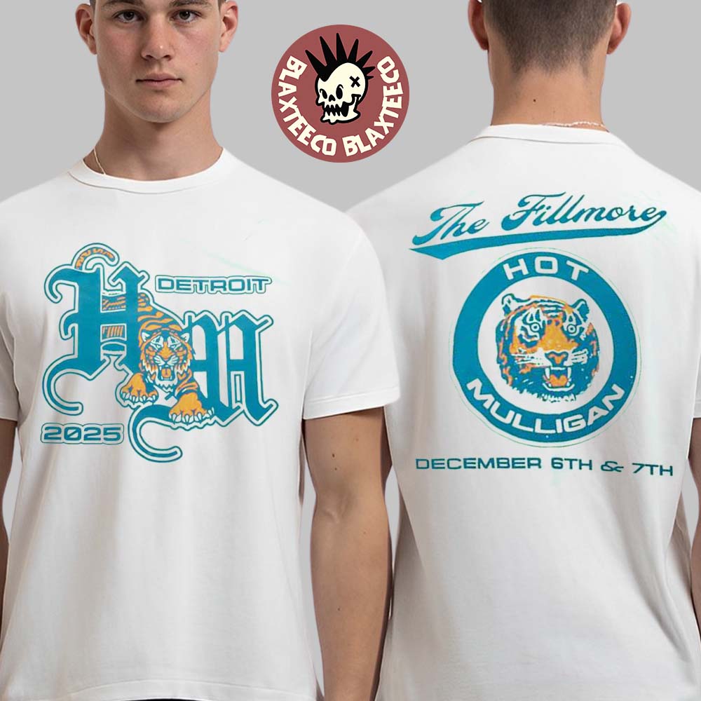 Mulligan Detroit Michigan 2025 Event Exclusive City Tee At The Fillmore On December 6 And 7 2025 Tiger Two Sided T-Shirt - T-Shirt, Sweatshirt, Hoodie