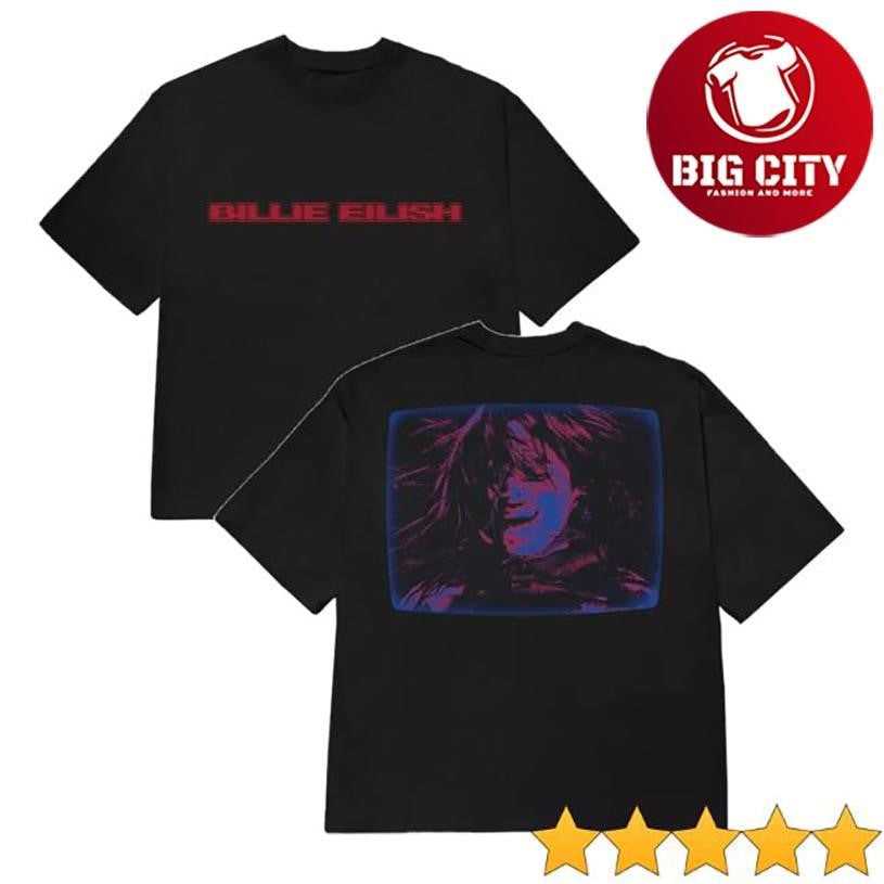 Official Hot Topic Billie Eilish Hit Me Hard And Soft Tour Film Two Sided Shirt Unisex T-shirt, Sweatshirt, Hoodie, Long Sleeve Tee - T-Shirt, Sweatshirt, Hoodie