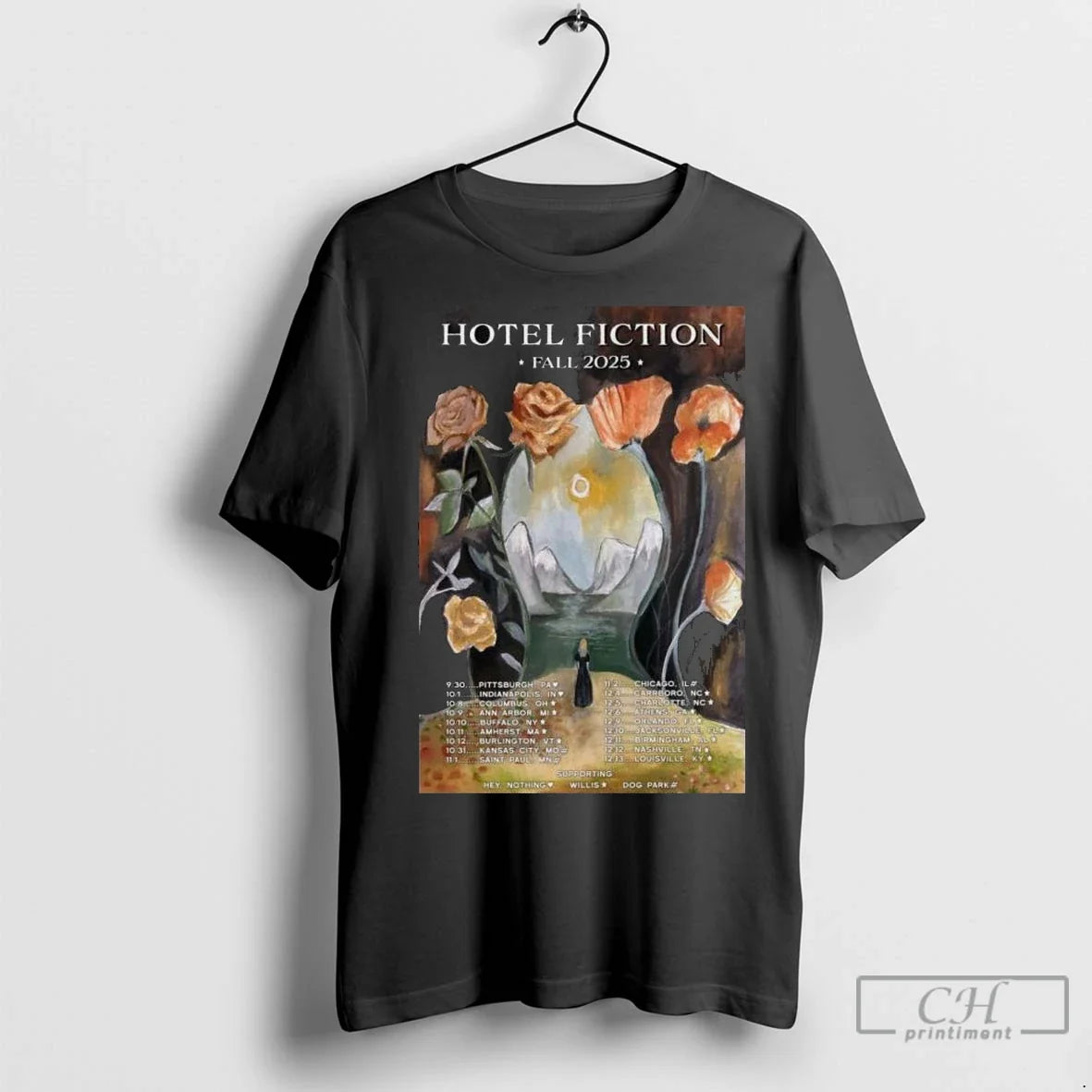 Hotel Fiction 2025 Fall Tour Long Sleve T Shirts Unisex T-shirt, Sweatshirt, Hoodie, Long Sleeve Tee - T-Shirt, Sweatshirt, Hoodie