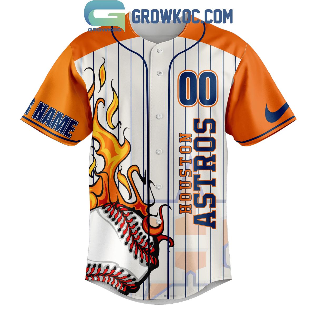 Houston Astros In Houston We Trust In Astros We Believe Baseball Jersey baseball jersey product view 2