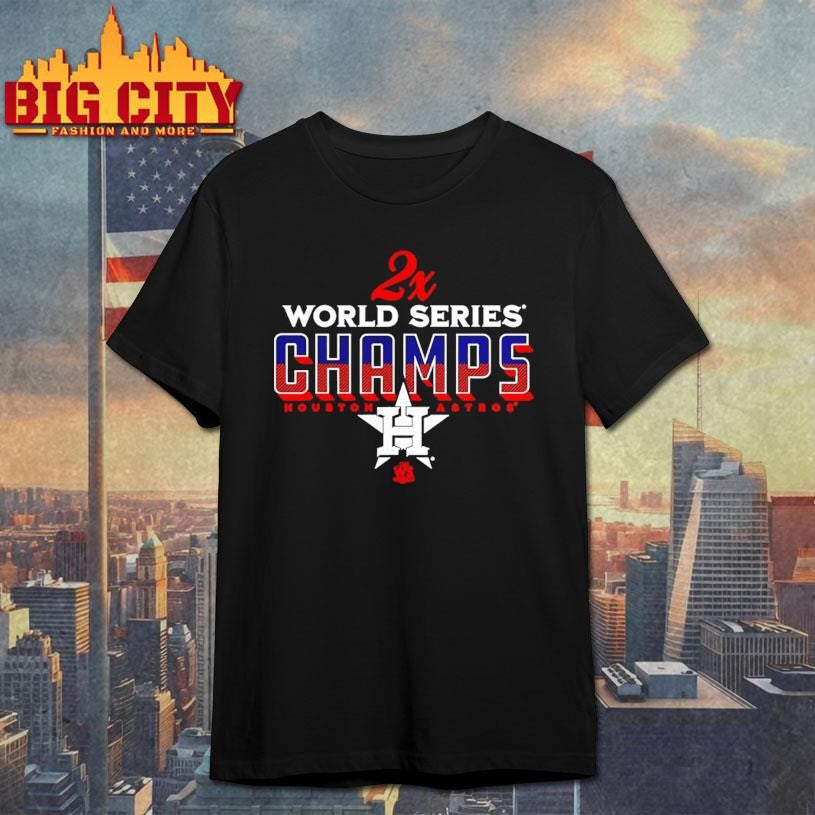 Houston Astros Two-Time World Series Champions Shirt Unisex T-shirt, Sweatshirt, Hoodie, Long Sleeve Tee - T-Shirt, Sweatshirt, Hoodie