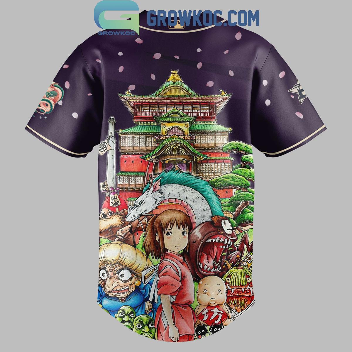 Houston Astros x Spirited Away Studio Ghibli 2025 Baseball Jersey baseball jersey product view 3