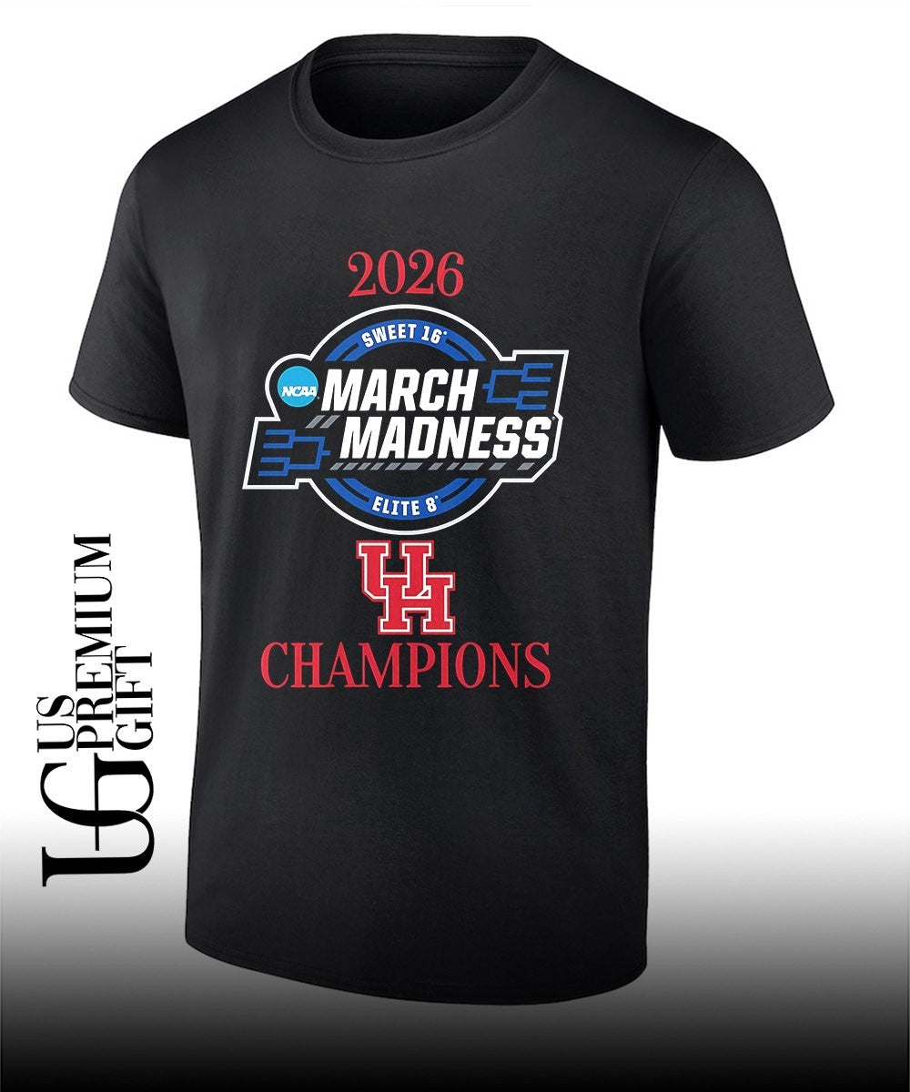 Houston Cougars 2026 NCAA March Madness Sweet 16 Elite 8 Champions shirt Unisex T-shirt, Sweatshirt, Hoodie, Long Sleeve Tee - T-Shirt, Sweatshirt, Hoodie