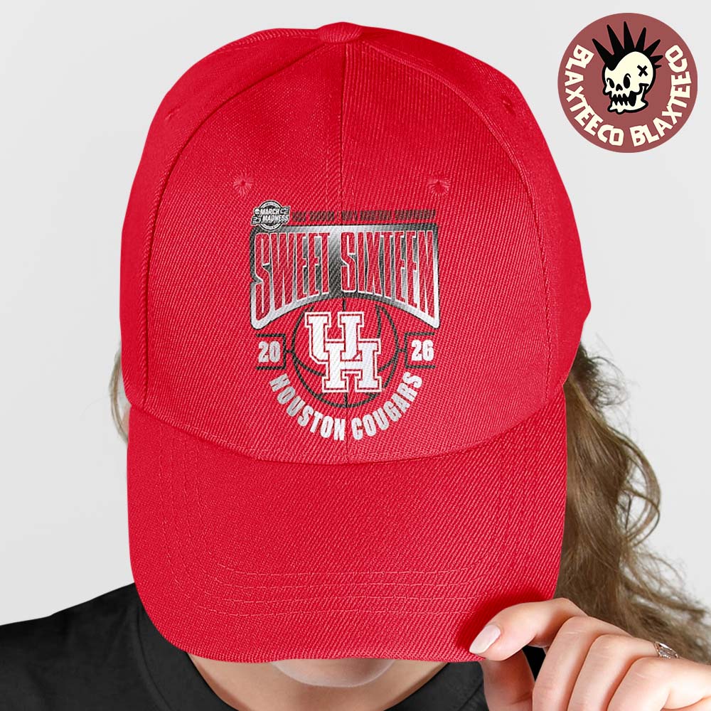 Houston Cougars Mens Basketball 2026 NCAA March Madness Sweet 16 Cap Hat Snapback Unisex T-shirt, Sweatshirt, Hoodie, Long Sleeve Tee - T-Shirt, Sweatshirt, Hoodie