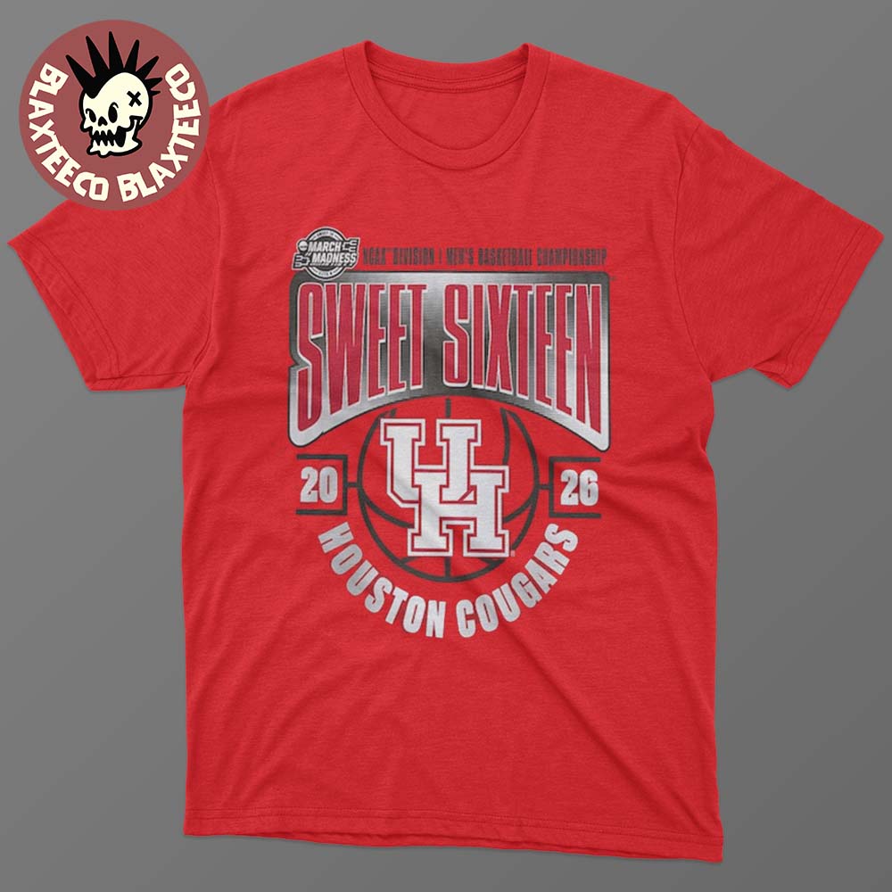 Houston Cougars Mens Basketball 2026 NCAA March Madness Sweet 16 T-Shirt Unisex T-shirt, Sweatshirt, Hoodie, Long Sleeve Tee - T-Shirt, Sweatshirt, Hoodie