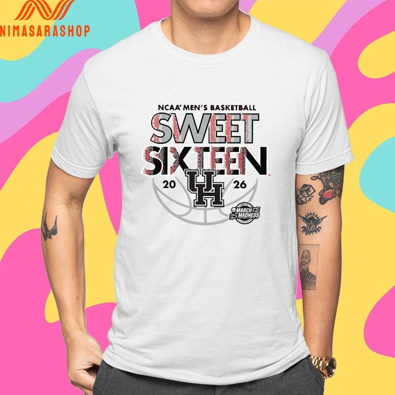 Houston Cougars Ncaa Men's Basketball Sweet Sixteen - Adult & Kids T-Shirts, Sweatshirts & Hoodies apparel design preview 4