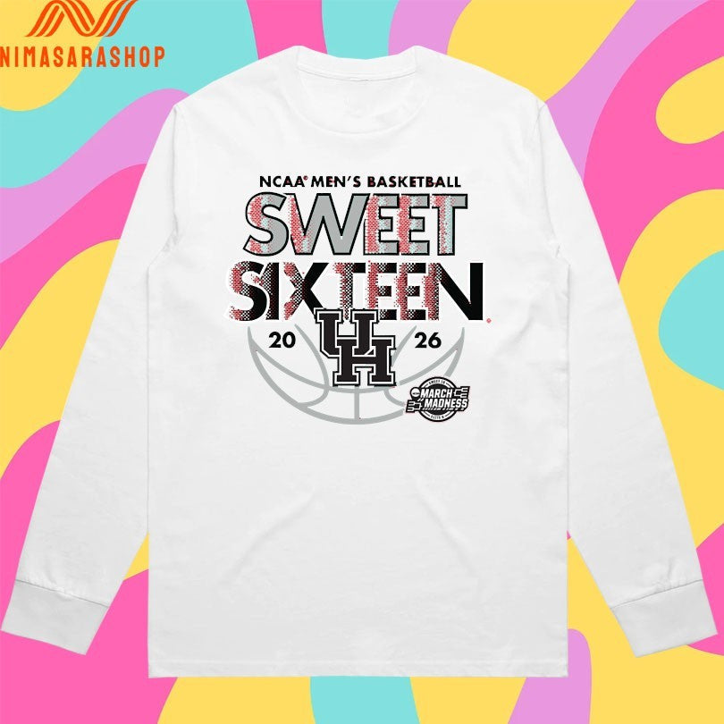 Houston Cougars Ncaa Men's Basketball Sweet Sixteen - Adult & Kids T-Shirts, Sweatshirts & Hoodies apparel design preview 3