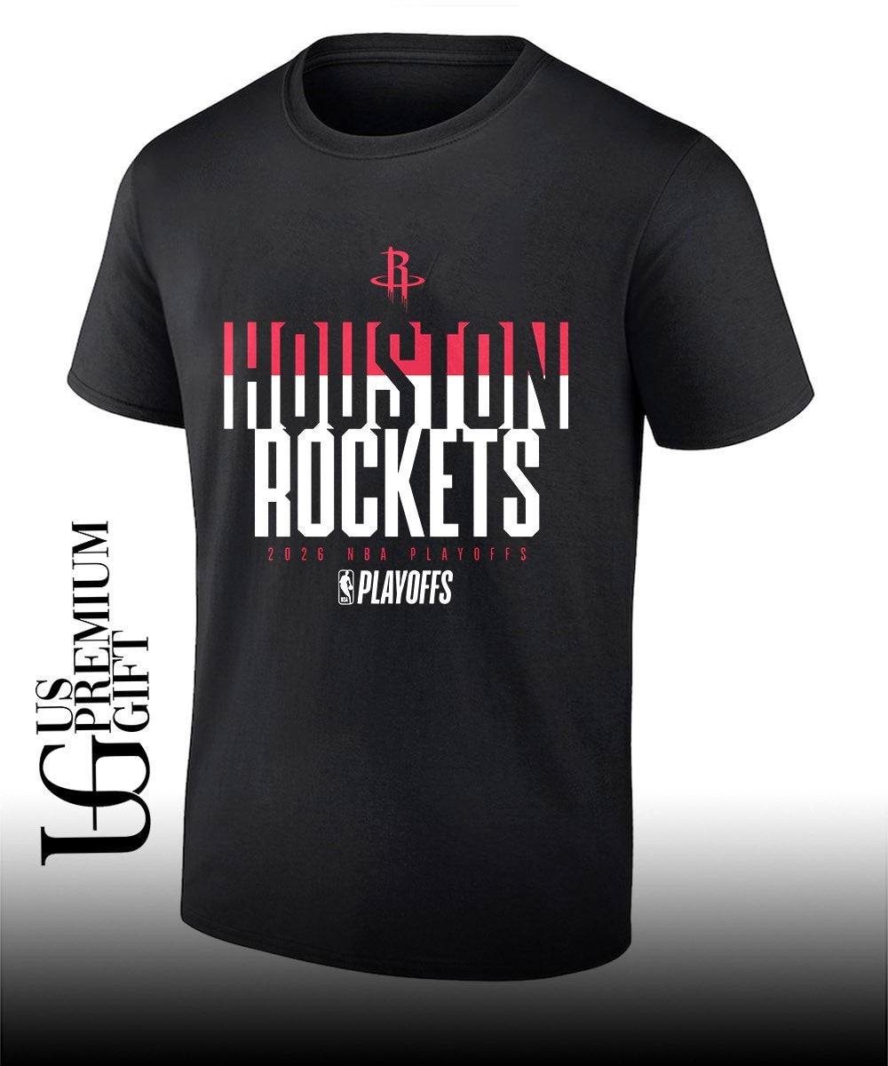 Houston Rockets 2026 NBA Playoffs stacked up shirt Unisex T-shirt, Sweatshirt, Hoodie, Long Sleeve Tee - T-Shirt, Sweatshirt, Hoodie