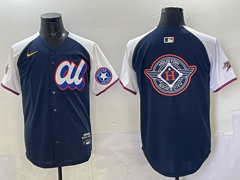 Houston Astros Astros 25 All-Star Style 1 Baseball Jersey baseball jersey product view 1