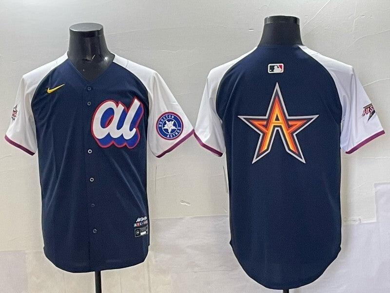 Houston Astros Astros 25 All-Star Style 5 Baseball Jersey baseball jersey product view 1