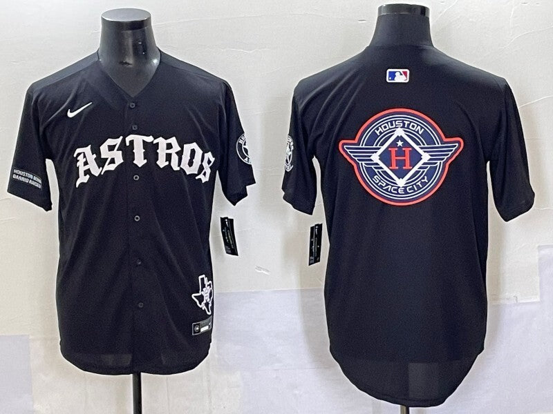 Houston Astros Astros 7 Collaboration Style 1 Baseball Jersey baseball jersey product view 1