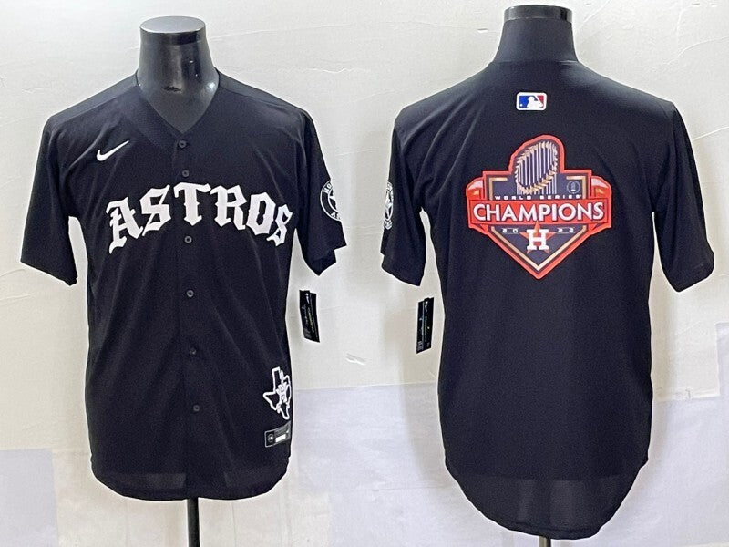 Houston Astros Astros 7 Collaboration Style 4 Baseball Jersey baseball jersey product view 1
