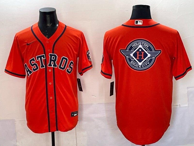 Houston Astros Astros Adult Style 1 Baseball Jersey baseball jersey product view 1