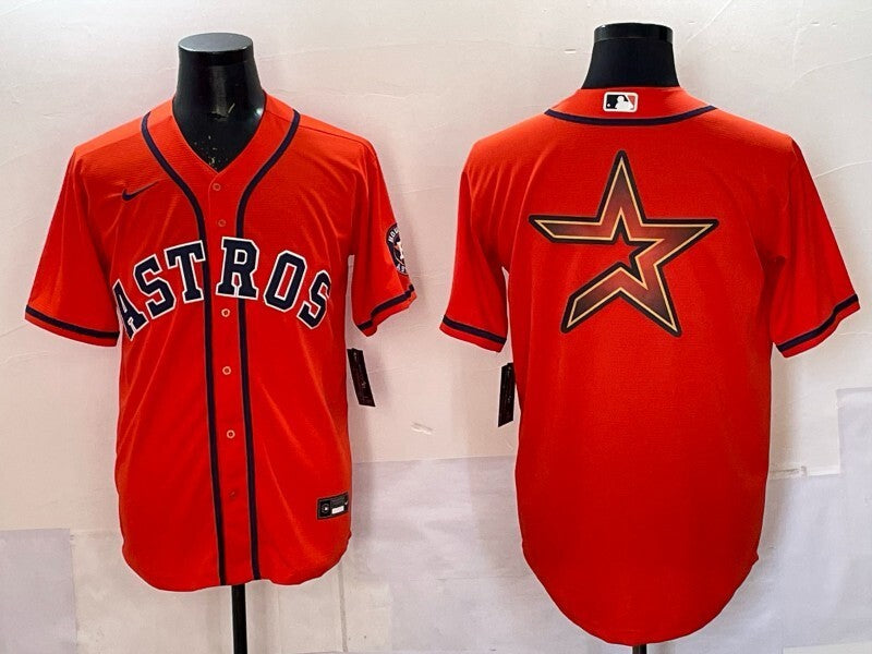 Houston Astros Astros Adult Style 4 Baseball Jersey baseball jersey product view 1
